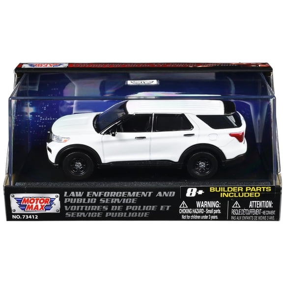 Modelo de coche fundido a presión Motormax 2022 Ford Police Interceptor 1/43