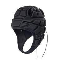 Ioensy - Casco De Rugby Para Niños, Cascos De Rugby Acolchados Suaves, Cascos De Fútbol M Negro