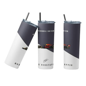 Sm - Termo Botella Termica F1 Redbull Monoplaza Rb16 Verstappen Blanco 1