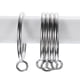 thumbnail image 3 of Uxcell 28 Pcs Anillos de Varilla de Cortina de Acero Metálico para Hogar Oficina Anillo Colgante 1.8 pulgadas Plata, 3 of 5