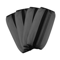 Ioensy - 4X Botas Para Moscas De Caballo Que Evitan Pisotones, Polainas Para Caballo Ligeras Y Fáciles De Usar, Color Negro