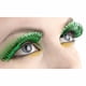 thumbnail image 2 of Pestañas Postizas Amscan con Lentejuelas Verdes 1,3 x 2,5 cm (1 Par), 2 of 2