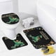 thumbnail image 4 of El buen dinosaurio-theme 4-Piece Shower Curtain Set with Rugs, Waterproof Bathroom Decor Set Includes Bath Mat, U-Shaped Rug, Toilet Lid Cover and Curtain with Hooks, 4 of 6