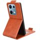 thumbnail image 2 of Funda tipo folio para Xiaomi Redmi Note13 Pro 4G con soporte magnético y protección para la cámara Marrón, 2 of 6