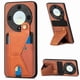 thumbnail image 1 of Funda Resistente para Honor X9A con Tarjetero y Soporte, Diseño Magnético Marrón, 1 of 4