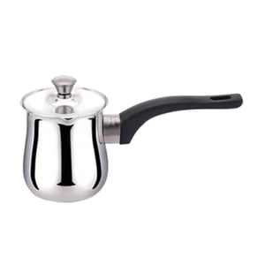 Magideal - Cafetera Turca, Taza De Café De Acero Inoxidable, Sartén Portátil Para Derretir , Calentador De Leche, Cafetera Para Acampar, Viajar, Casa 900 Ml