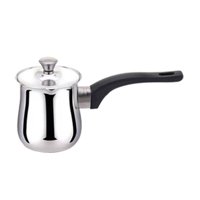 Magideal - Cafetera Turca, Taza De Café De Acero Inoxidable, Sartén Portátil Para Derretir , Calentador De Leche, Cafetera Para Acampar, Viajar, Casa 900 Ml