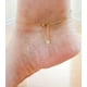 thumbnail image 2 of Tobilleras Pulseras Ajustables Minimalista Acero Bañado En Oro, 2 of 3