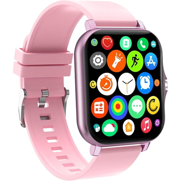 Smartwatch OICIIDO Y13 con pantalla de 1,83 pulgadas, ritmo cardíaco, rosa