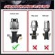 thumbnail image 3 of Lug Nuts Richeer para Accord Civic, 20 unidades, 1,4 pulgadas, color negro, 12 x 1,5 pulgadas, 3 of 9