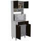 thumbnail image 3 of Mueble Para Microondas Con 4 Puertas Abatibles Blanco Y Negro, 3 of 3
