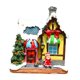 thumbnail image 5 of Resina Escena De Navidad Snow House Light Up Village Decor Asentada Santa, 5 of 5