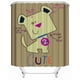 thumbnail image 1 of ¿Explicación del cachorro? Cortina de ducha de tamaño completo, juego de cortinas de baño con ganchos, tamaño 48 x 72 pulgadas., 1 of 3