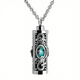 thumbnail image 1 of Memorial Pendant Necklace for Ashes with Flower - Stainless Steel Jewelry for Remembrance and Healing, 1 of 5