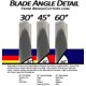 thumbnail image 4 of Combo de 6 cuchillas de carburo de repuesto – 3 de 45° y 3 de 60° – compatibles con cortadoras Roland Bridge Refine US, 4 of 5