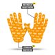 thumbnail image 4 of Guantes de Fútbol Americano NXT NXTRND G2 Pro Amarillo Talla Pequeña, 4 of 7