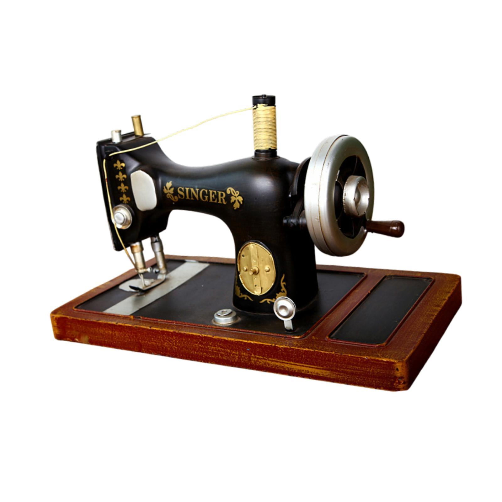 Bothyi - Modelo De Máquina De Coser Vintage Adorno De Máquina De Coser Retro Para Tienda Estilo De Mesa B