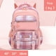 thumbnail image 1 of purple school bags for kids plaid book bag pink waterproof School backpacks for girls large capacity backpack with many pockets, 1 of 3