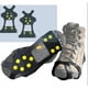 thumbnail image 1 of Tacos de tracción para hielo grandes - Tacos de tracción ligeros para caminar sobre nieve y hielo - Agarres antideslizantes para calzado rápidos y fáciles - Pinzas portátiles para zapatos y botas, 1 of 6
