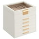 thumbnail image 1 of Joyero SONGMICS Organizador de 6 capas con 5 cajones, color blanco nube, 1 of 2