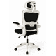 thumbnail image 1 of Silla Ergonómica Oficina Soporte Lumbar Ajustable Giratorio Blanco, 1 of 8