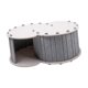 thumbnail image 1 of Cama Túnel Para Gatos, Transpirable, Con Cubierta Extraíble, Cueva Para Gatos Con 2 Agujeros, Color Gris Claro, 1 of 5