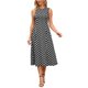 thumbnail image 2 of Vestido de Mujer INSPIRE CHIC Lunares Sin Mangas Línea A Negro S, 2 of 6