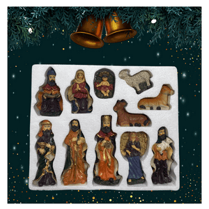 Genérico - Pesebre Nacimiento Adorno Decoracion 11 Piezas Navidad 2025