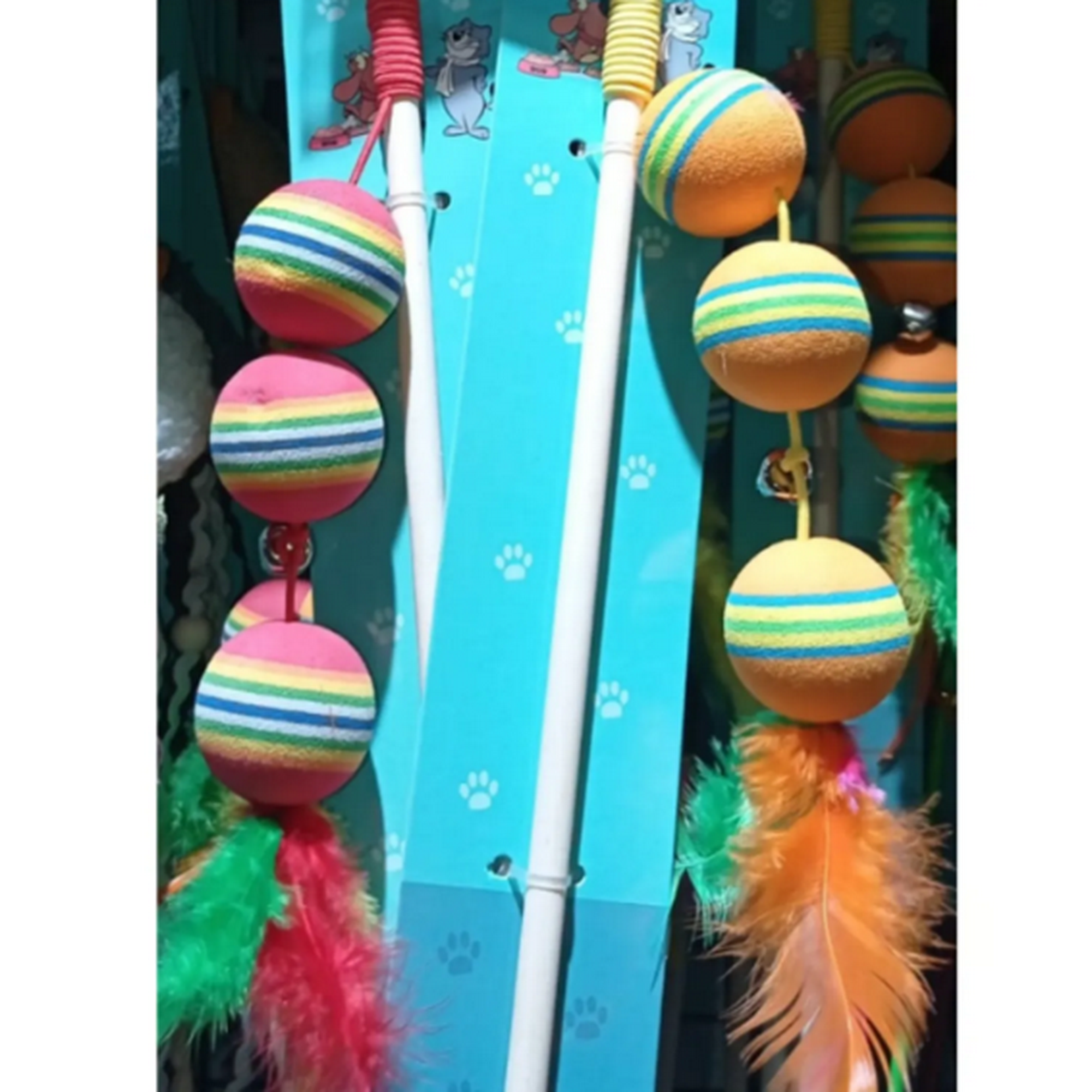 Genérico - Juguete Varita Interactivo Para Gatos Bola