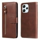 thumbnail image 3 of Funda con Cremallera para Xiaomi Redmi 12 5G, Carcasa Cartera de Cuero PU con Soporte y Tarjetero, 3 of 6