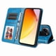 thumbnail image 5 of Funda tipo cartera FOXDOCK para Vivo V25E 4G , diseño girasol en relieve, cuero PU, cierre magnético, soporte y tarjetero, 5 of 5