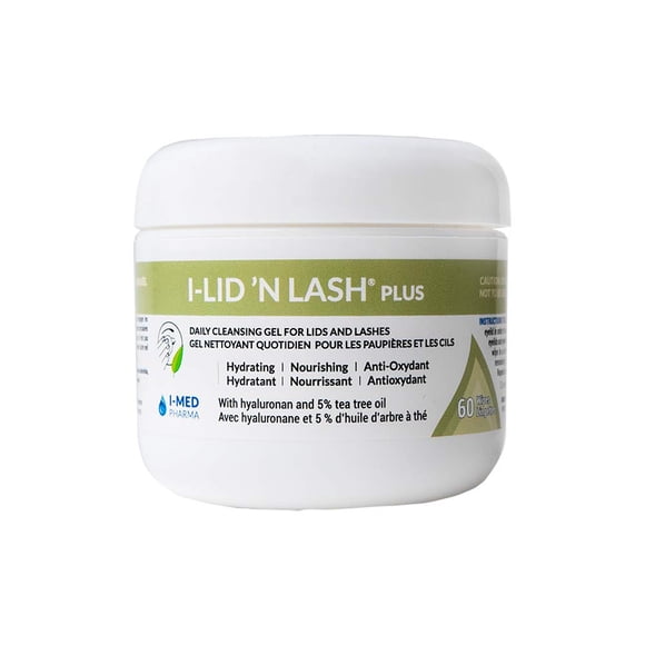 Gel limpiador I-Med Pharma I-Lid 'N Lash Plus 60 toallitas