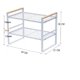 thumbnail image 3 of Organizador De Gabinetes De Cocina Estante Escurridor Doble, 3 of 4