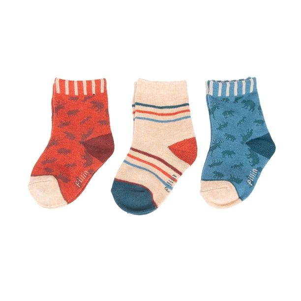 Pack 3 Calcetines Bebé Niño Algodón Animales Bosque Surtido
