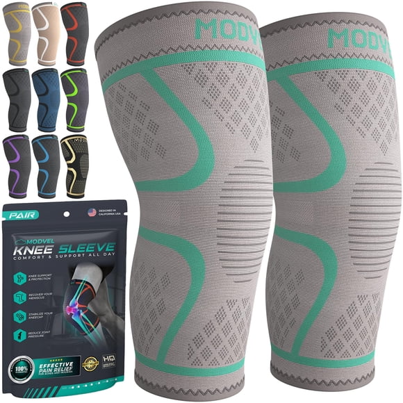 Rodillera Modvel Compression para mujeres y hombres, paquete de 2