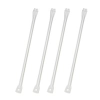 Magideal - Soporte De Soporte De Estantería De Alambre De 4 Piezas Accesorio De Reparación Resistente Piezas De Reparación Soportes De Armario Para Proporcionar 44 X 29 Cm