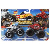 Toy Hot Wheels Monster Trucks Demolition Doubles Bone Shaker Vs Skelesaurus, Paquete De 2 Unidades, A Escala 1:64