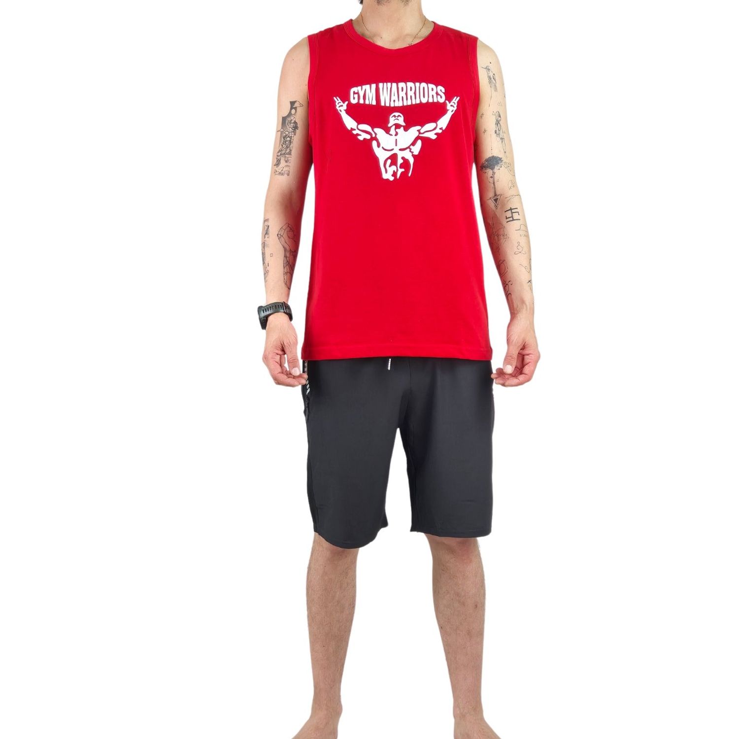 Likeshop - Polera Sin Manga Musculosa Hombre Diseño Gym 291