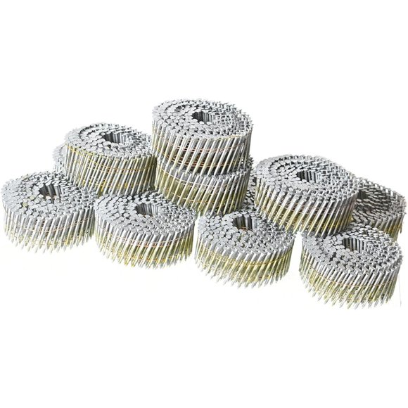 Clavos Timunr 15° 112 x 0,092 Galvanizados en Rollo, 3600 Unidades