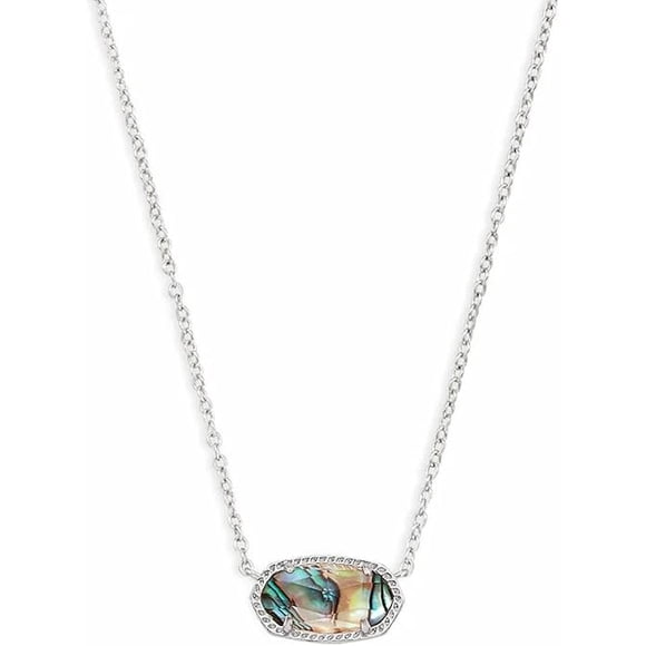 Collar Kendra Scott Elisa Rhodium Abalone Shell