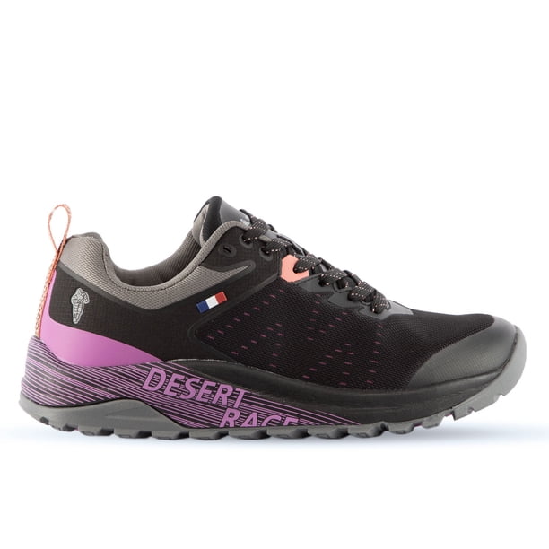 Zapatillas Trail Running Mujer Negro Y Morado Michelin Dr27