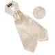 thumbnail image 4 of Set Ascot Cravat de seda con paño y colleras. Modelo White Golden, 4 of 5