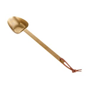 Magideal - Cucharada De Frijoles De Café Cucharada Utensilios Compactos Resistentes Al Calor Cuchara De Cucharada De Agitación Para Cocinar Café Cocción De Café Oro
