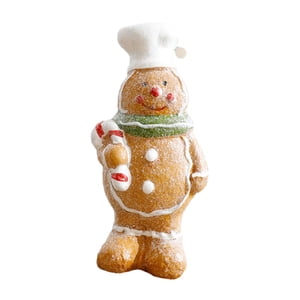Bothyi - Estatua De Hombre De Jengibre De Navidad En Miniatura, Bonita Para Decoración De Festivales De Navidad, Estilo C