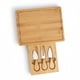 thumbnail image 1 of Tabla Rectangular de Bambú para Quesos con 3 Herramientas de Acero Inoxidable, 1 of 6