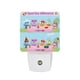 thumbnail image 1 of Aventura con los Choopies Luz nocturna LED con sensor de anochecer a amanecer para dormitorio, baño, pasillo, escaleras - Lámpara LED nocturna de enchufe, 0.5W - 1 pieza, 1 of 6