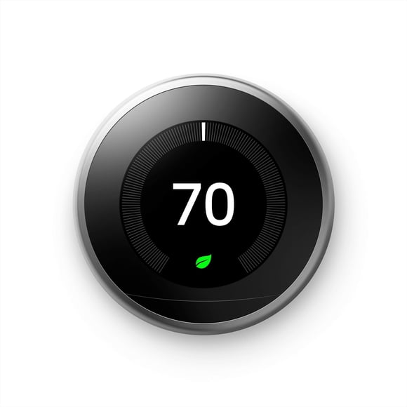 Termostato inteligente Google Nest Learning, acero inoxidable de tercera generación