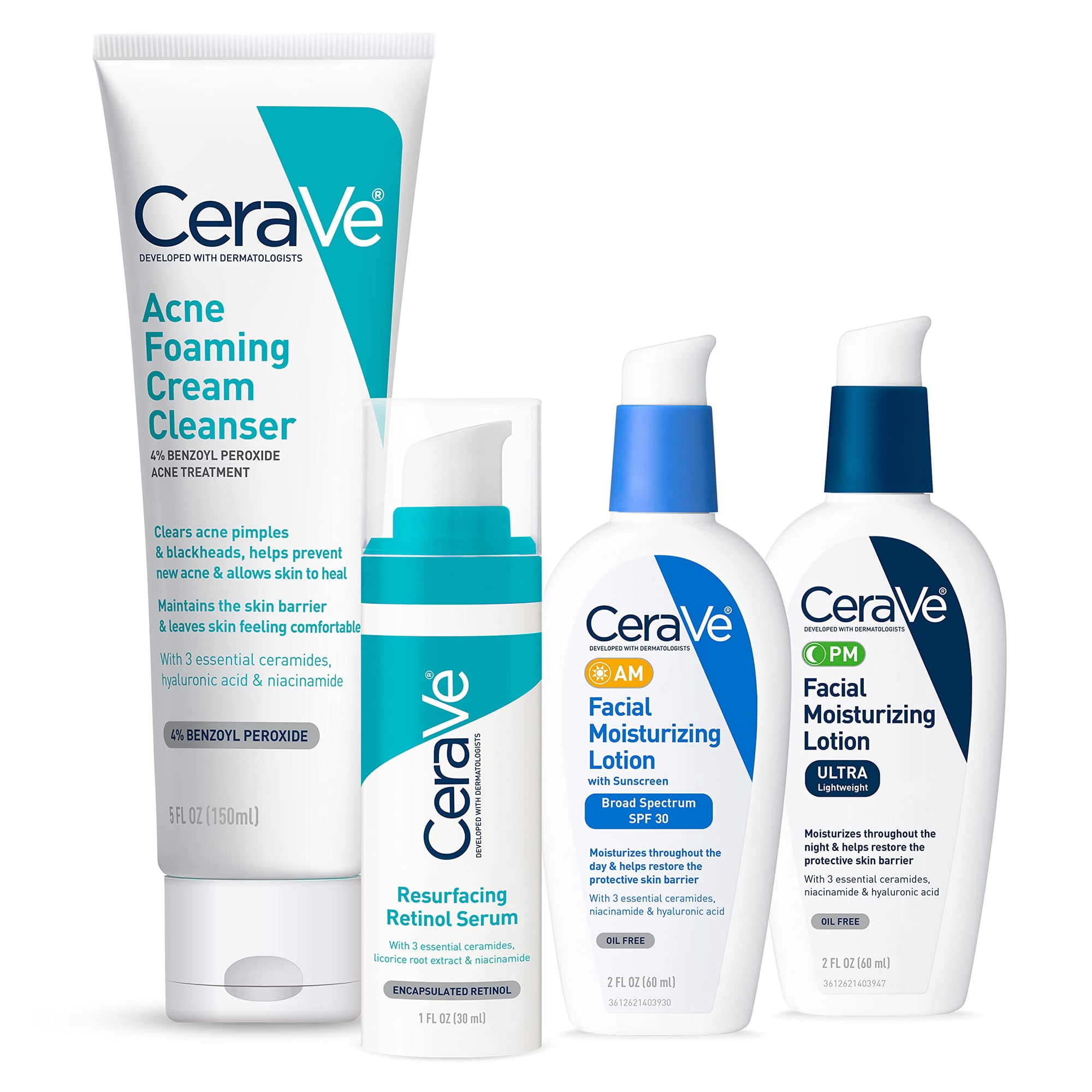 Set Para El Cuidado De La Piel Cerave Acne Con Crema Limpiadora Espumosa Para El Acné De 150 Ml