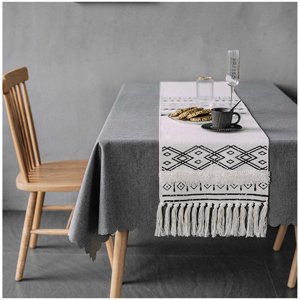 Top Lucky - Camino De Mesa Algodón De Lino 180X35Cm-04