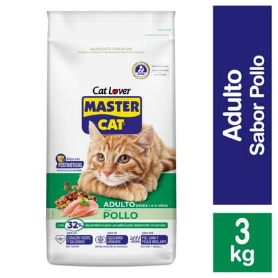 Alimento Seco Gato Adulto Sabor Pollo Bolsa 3 Kg Master Cat